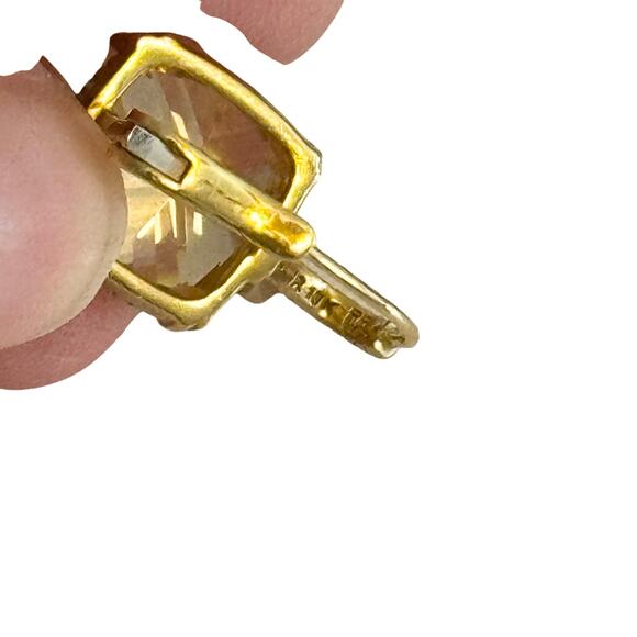 JUDITH RIPKA 18K Yellow Gold Lola Yellow Crystal & Diamond Earrings - Picture 5 of 16